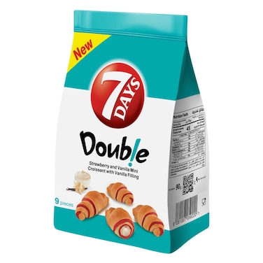 7days Croissant Strawberry And Vanilla Filling With Vanilla 90g