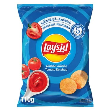 Lay's Tomato Ketchup Potato Chips, 110g