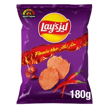 Lay's Flaming Hot Potato Chips, 180g