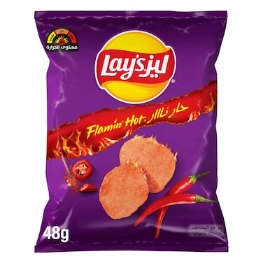 ليز رقائق البطاطس حار نار 48 جرام