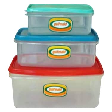 Gulfmaid Rectangular Tapper Ware 3 Pieces Set