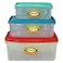 Gulfmaid Rectangular Tapper Ware 3 Pieces Set