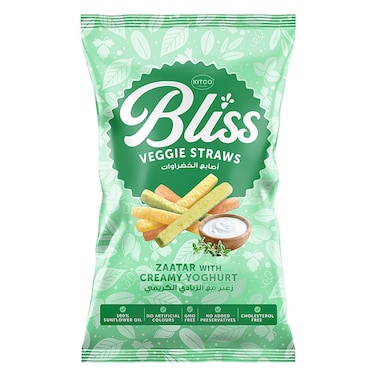 Kitco Bliss Vegie Straws Zaatar With Creamy Yoghurt 135g