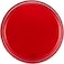 Borcam Glass Round Tray 1 Piece Red - 26cm Red