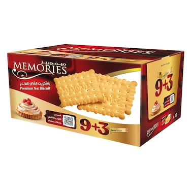 ميموريز بسكويت الشاي الفاخر 80 جرام × 9 + 3 مجانا