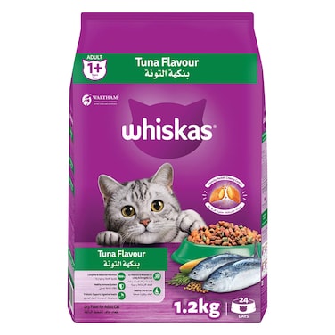 Whiskas Tuna Dry Cat Food, Bag of 1.2Kg