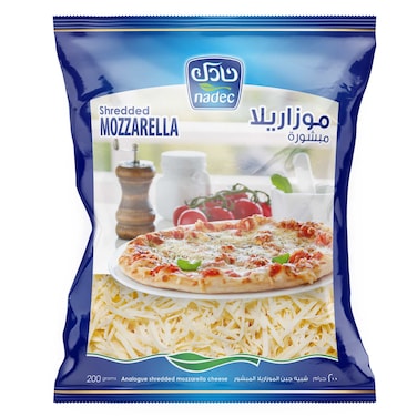 Nadec Analogue Shredded Mozzarella Cheese 200g