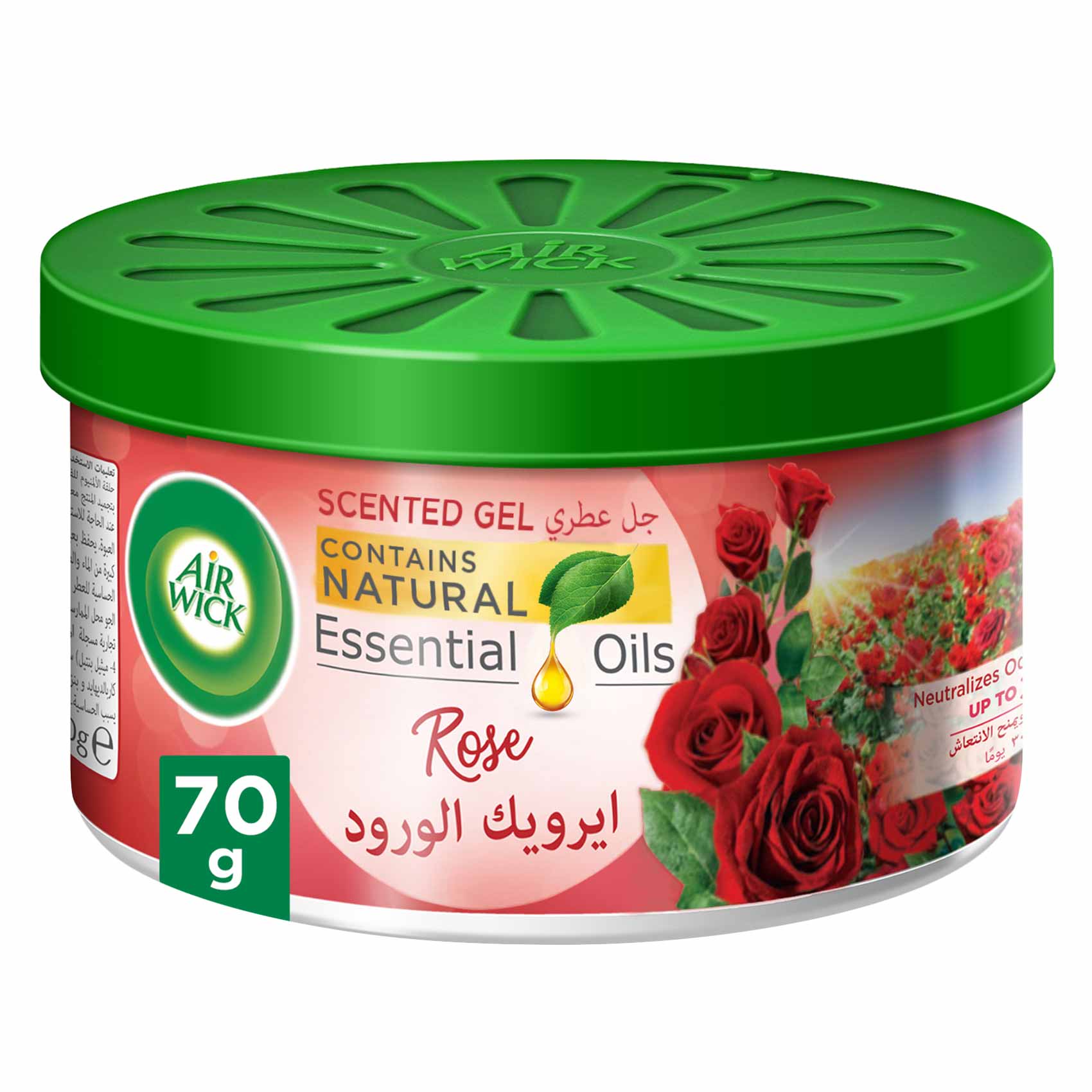 إير ويك جل عطري مطاطي معطر للجو (الورد )، 70 جرام