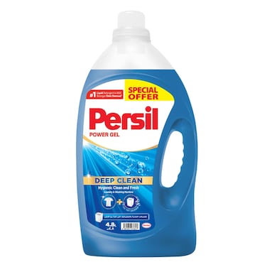 برسيل باور منظف ​​الغسيل السائل جل للغسالات ذات التحميل العلوي 4.8 لتر - سعر خاص