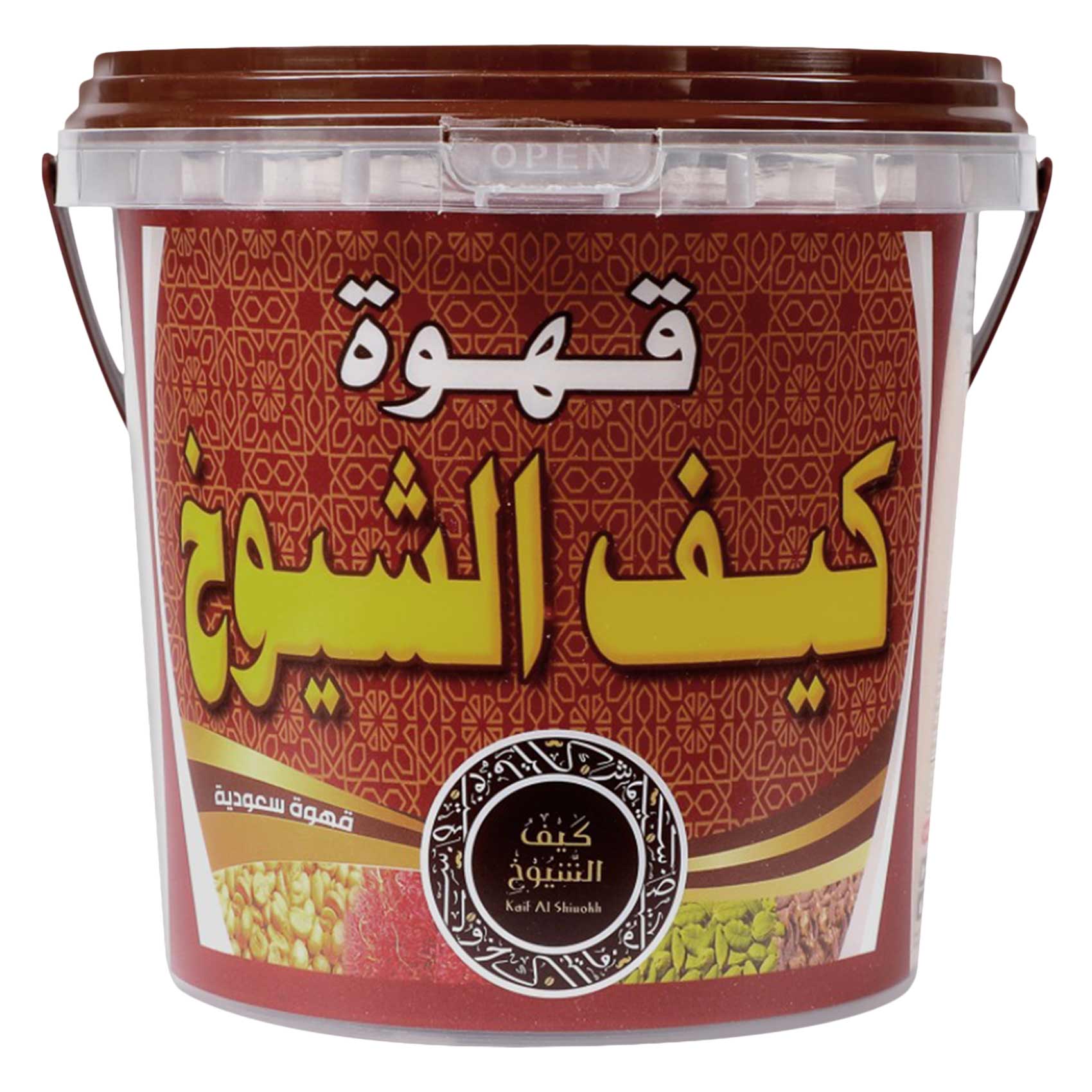 كيف الشيوخ قهوة عربية، عبوة سطل، 1 كج