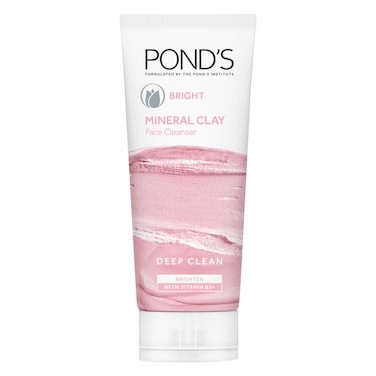 POND'S Bright Mineral Clay Face Cleanser, Moroccan Clay, 90g