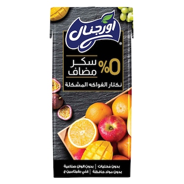 Original Zero sugar 100% Mix Fruits Nectar, 200ml