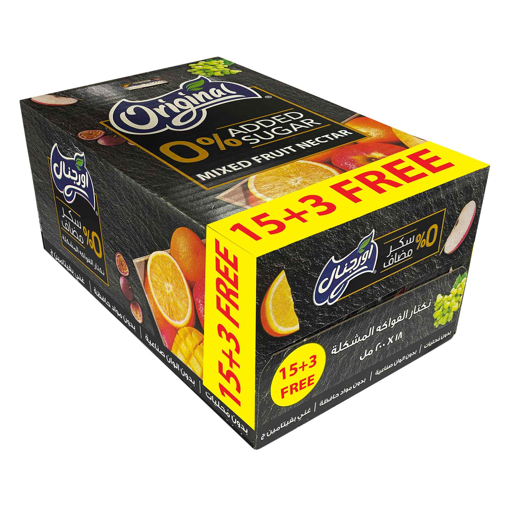 Buy Original Fruit Mixed Juice 0% Added Sugar 200ml x 18 Online