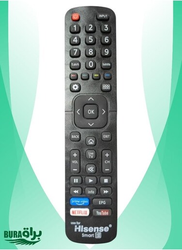 Hisense Smart TV Remote - Replacement Remote Control Compatible For Hisense Television EN2B27 RC3394402 / 01 3139 238 29621 with Netflix &amp; YouTube Prime Smart Keys
