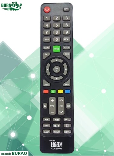 جهاز تحكم عن بعد بديل لأجهزة تلفزيون Haam Tv Lcd Led Class Pro Lcd Led - أسود
