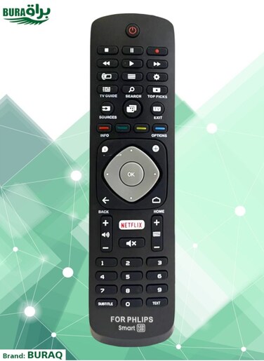 Philips Smart TV Remote   Replacement Remote Control For Philips Smart LCD LED TVs Black