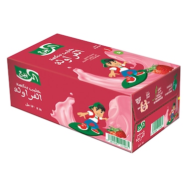الربيع  زين حليب  بالفراولة 125 مل × 18