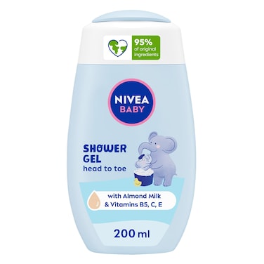 NIVEA Baby Bath Shampoo, Head To Toe Calendula Extract, 200ml