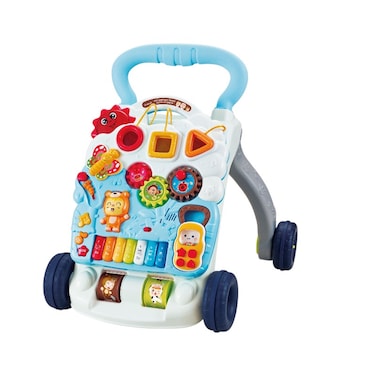 تويسي مشاية أطفال 3 في 1 ومركز أنشطة، مشاية بيانو متعددة الوظائف مع لوحة موسيقى قابلة للفصل، ومصنف أشكال، وعضاضة، وقاعدة مضافة بالوزن من أجل الثبات