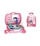 تويسي لعبة حقيبة مكياج للبنات الجميلة، مجموعة لعب صالون تجميل محمولة مع مجفف شعر وإكسسوارات، حقيبة أدوات تجميل محمولة باليد للأطفال، لعبة لعب أدوار إبداعية
