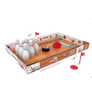 TOYSEA Bowling Ball Game Set for Kids Mini Indoor Bowling Play Set with Pins, Ball &amp; Launcher,  Fun Tabletop Sports Toy for Boys and Girls, Educational Game