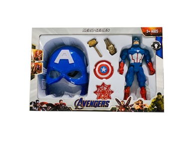 TOYSEA Exciting Blue Avenger Hero Action Figure Set with Sounds &amp; Box, Superhero Toy Set for Kids, Fun Battle Play and Perfect Gift for Boys