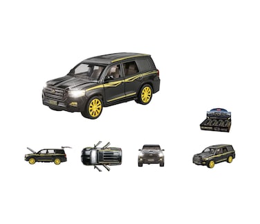 TOYSEA 1:24 Scale Pull Back Die-Cast SUV Toy Car with Lights and Sound, 6 Openable Doors , Premium Metal Body, Realistic Interior Design, Kids Collectible Vehicle Model