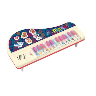 تويسي لعبة بيانو إلكترونية لطيفة للأطفال بأصوات حيوانات، لوحة مفاتيح موسيقية متعددة الأوضاع مع أصوات حيوانات مضحكة بقيمة 13 دولارًا، هدية للتعليم المبكر