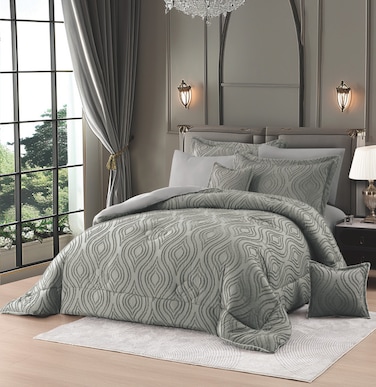 Comforter Set- Bed in a Bag 8 Pieces set All Season Bedding Sets with Comforter &amp; Luxurious Microfiber Fabric comforter set