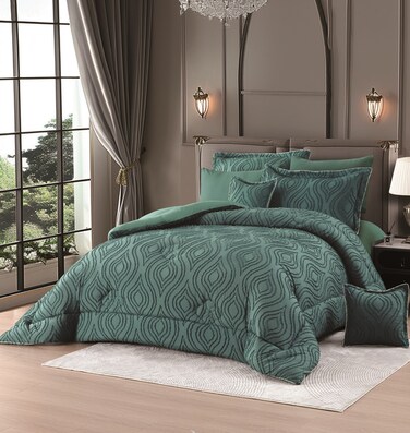 Comforter Set- Bed in a Bag 8 Pieces set All Season Bedding Sets with Comforter &amp; Luxurious Microfiber Fabric comforter set