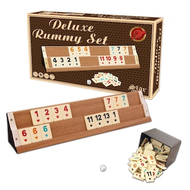 DELUXE WOODEN RUMMY SET / Light Color