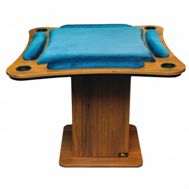 طاولة بلوت منحنيه كبير - ازرق