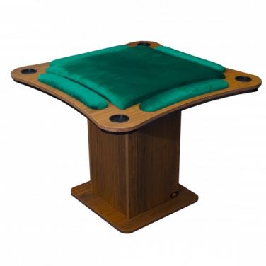 طاولة بلوت منحنيه كبير - اخضر