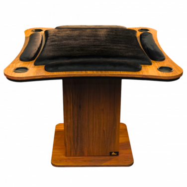 طاولة بلوت منحنيه كبير - اسود