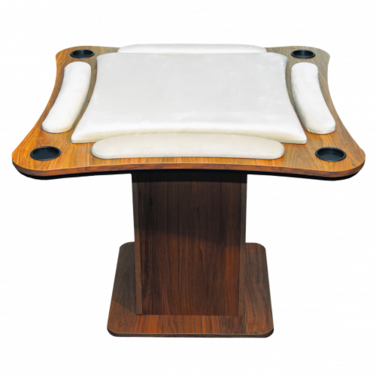 طاولة بلوت منحنيه كبير - بيج