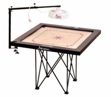 Tournament Carrom Lamp Shade Stand with Electric Fitting