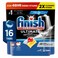 Finish Ultimate Dishwasher Tablets, Lemon Sparkle Scent, 2x More Cleaning Power, 16 Tabs
