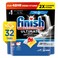 Finish Ultimate Dishwasher Tablets, Lemon Sparkle Scent, 2x More Cleaning Power, 32 Tabs