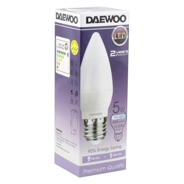 Daewoo DL2705A E27 LED Candle Bulb 5W Day Light