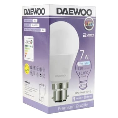 Daewoo DL2207A B22 LED Bulb 7W Day Light