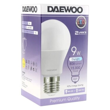 Daewoo E27 LED Bulb 9W Warm White