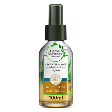 Herbal Essences Argan Oil And Aloe Vera Hair Oil Blend For Hair Repair And Dry Hair, 100 ml
