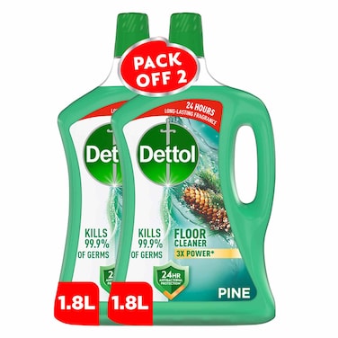 ديتول منظف ​​أرضيات برائحة الصنوبر 1.8 لتر × 2