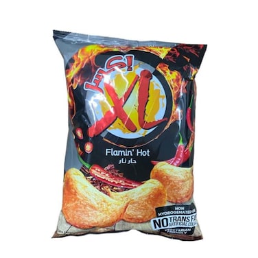 إكس إل شيبس بطاطس حار نار 100 جرام