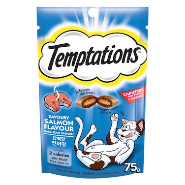 Temptations Cat Treats with Savoury Salmon, 75g