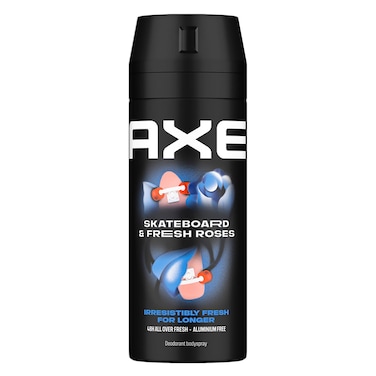 Axe Men Deodorant Body Spray, Skateboard &amp; Fresh Roses,150ml