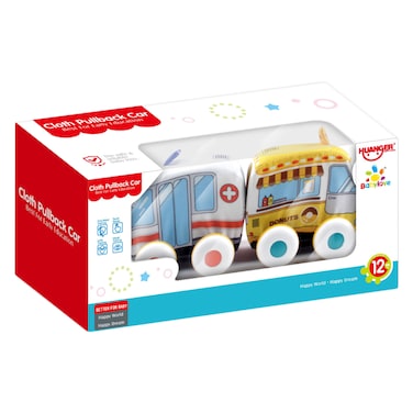 سيارة قماش كرتونية بيبي لوف قطعتان