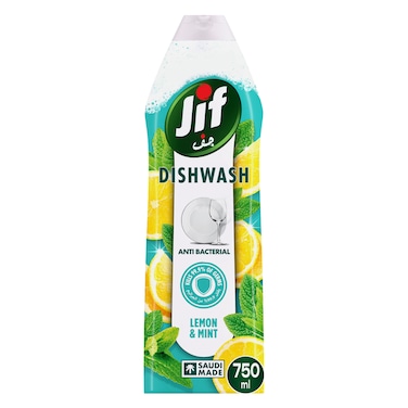 Jif Antibacterial Dishwashing liquid Lemon &amp; Mint, 750ml