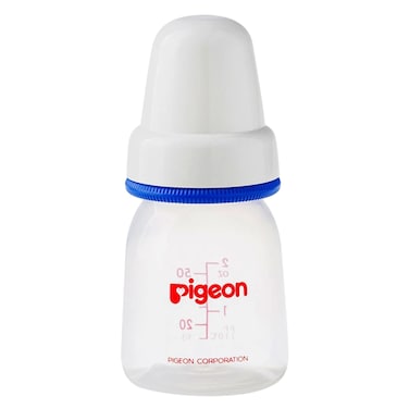 Pigeon Slim Neck, Plastic Feeding Bottle, White 50ml