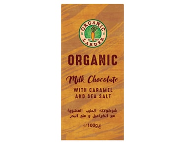 أورجانيك لاردر شوكولاتة الحليب مع الكراميل وملح البحر 100جرام